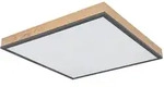 LED Deckenleuchte mit Fernbedienung Holzleuchte dimmbar Wohnzimmerlampe CCT, Farben
