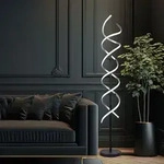 LED Stehleuchte dimmbar schwarz Stehlampe Beistellleuchte Wohnzimmerlampe,