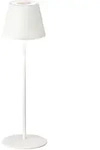 Tischleuchte Au&szlig;enleuchte Dimmbar LED Gartenlampe Balkonleuchte IP44 Wei&szlig; H 38cm