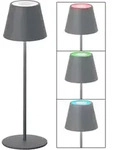 LED Tischlampe Au&szlig;enleuchte Gartenlampe Akku Tischleuchte RGB Farbwechsel Dekolampe,