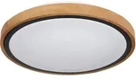 Deckenleuchte Wohnzimmerlampe Holzleuchte, Landhaus, CCT, Metall Holz, schwarz opal,