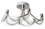 Deckenleuchte Designleuchte Esszimmerleuchte silber 3 Stufen dimmbar LED D 60 cm