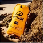 RESTUBE aufblasbare Schwimmboje und Drybag, Gelb