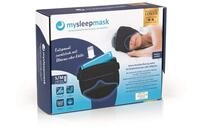 DS Produkte GmbH mysleepmask Schlafmaske L-XL schwarz-blau inkl. 2 Gelpads & 2 Paar