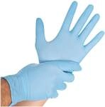 Friedlich &Assoziierte GmbH Nitrilhandschuhe Safe Light L hellblau, Puderfrei -