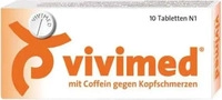 PZN-DE 00410318, Vivimed Mit Coffein 10 Tabletten - Bei leichten bis m&auml;&szlig;ig starken