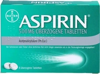 PZN-DE 10203595, Aspirin 500 mg 8 &uuml;berzogene Tabletten - Bei Schmerzen