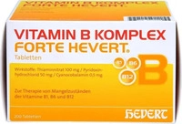 PZN-DE 05003960, Vitamin B Komplex Forte Hevert 200 Tabletten - Bei Vitamin B Mangel,