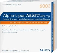 PZN-DE 10033093, Aristo Pharma Alpha Lipon Aristo 600 mg Konz.Z.Herst.E.Inf.-Lsg. 10