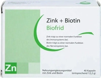 PZN-DE 11697441, Biofrid Zink+biotin 40 Kapseln - Zur Nahrungserg&auml;nzung, Grundpreis:
