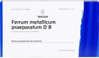 PZN-DE 01622040, Weleda Ferrum Metallicum Praeparatum D8 8 X 1 ml Ampullen -