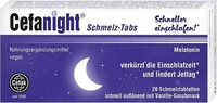 PZN-DE 17888277, Cefanight Schmelz-Tabs 20 St&uuml;ck - Nahrungserg&auml;nzungsmittel,