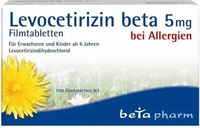 PZN-DE 16006281, Betapharm Levocetirizin Beta 5 mg 100 Filmtabletten - Bei Allergie,