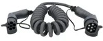 KS Tools efuturo Spiralladekabel Typ 2 auf Typ 2 Stecker, 3 Phasen, bis zu 22 kW, 32