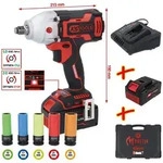 KS Tools eMONSTER 1/2 Brushless-Akku-Schlag-Schrauber-Satz, 9-tlg