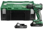 HiKOKI Akku-Bohrschrauber 18 V Brushless, 55 Nm, incl. 2x Akku 2 Ah, Ladeger&auml;t,