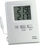 TFA Thermometer Max-Min. Elektr., Kunststoff, wei&szlig;