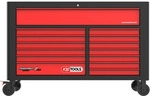 KS Tools Werkstattwagen PERFORMANCEplus P45 SCHWARZ/ROT, mit 14 Schubladen