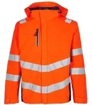 ENGEL Warnschutz Shell Jacke Safety 1146-930-10165 Gr. L orange/blue ink