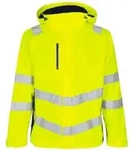 ENGEL Warnschutz Shell Jacke Safety 1146-930-38165 Gr. L gelb/blue ink