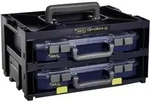 Raaco Sortimentskoffer CarryMore 55x2 mit 2 CL 55 4x8-16 Farbe: schwarz