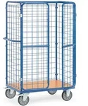 fetra Paketwagen, 730 x 1800 x 1169 mm (BxHxL), Ladefl&auml;che 1000 x 700 mm, mit T&uuml;ren