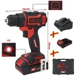 KS Tools eMONSTER Brushless-Akku-Bohr-Schrauber-Satz, 4-tlg