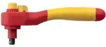 Wiha Umschaltknarre electric 1/4 mit Druckknopf und Kugelsicherung 145 mm