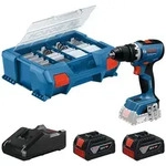 Bosch Akku-Bohrschrauber GSR 18V-65, incl. 2x Akku GBA 4 Ah, Schnellladeger&auml;t