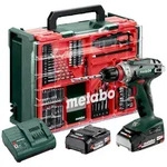 Metabo Akku-Bohrschrauber BS 18 Quick Set, incl. 2x Akku Li-Power 2 Ah, Ladeger&auml;t,