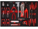 KS Tools Zangen- / und Feilen-Satz in Schaumstoffeinlage, 28-tlg.
