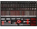 KS Tools 3/8 Steckschl&uuml;ssel-Satz in Schaumstoffeinlage, 124-tlg.