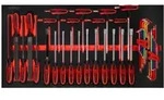 KS Tools Schraubendreher- / und Feilen-Satz in Schaumstoffeinlage, 42-tlg.