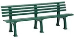 Gartenbank JUIST 4-Sitzer L&auml;nge 2000 mm, gr&uuml;n