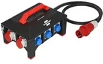 Brennenstuhl Professional Gummi-Stromverteiler BSV 5-63A / Stromverteiler CEE-Stecker
