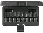 KS Tools 1/2 Kraft-Bit-Stecknuss-Satz TX, 8-tlg, T30-T80, kurz