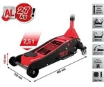 KS Tools performance Hydraulischer Aluminium-Wagenheber, 2500 kg, Hubh&ouml;he: 100-450
