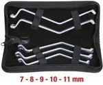 KS Tools Bremsen-Entl&uuml;ftungsschl&uuml;ssel-Satz, 5-tlg., 7-11 mm