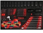 KS Tools Schraubenschl&uuml;ssel- / und Kraft-Stecknuss-Satz in Schaumstoffeinlage,