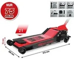 KS Tools performance Hydraulischer Stahl-Wagenheber, 2000 kg, flach, Hubh&ouml;he: 75-610
