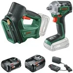 Bosch Combo Kit 18V UniversalImpactDrive+UniversalPump, 1x PBA 18V 2 Ah+PBA 18V 4 Ah