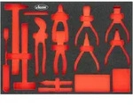 VIGOR Weichschaumeinlage, leer, V5637N-L, (LxBxH) 563 x 393 x 35 mm