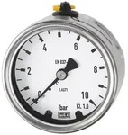 Riegler Manometer, CrNi-Stahl, G 1/4 hinten zentrisch, 0 - 16,0 bar, &Oslash; 63