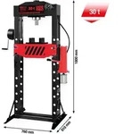 KS Tools performance Hydraulik-Werkstattpresse, 30000 kg
