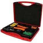 KS Tools Sortiment Drahtendh&uuml;lse mit Crimpzange, 0,25 mm2 - 6,0 mm2, 1001-tlg