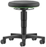 Bimos Drehhocker Integralschaum Sitzh&ouml;he 450 - 650 mm mit Rollen