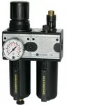 Riegler Wartungseinheit 2-tlg. &raquo;multifix&laquo; mit Metallbeh&auml;lter, BG 3, G 3/4