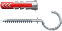 Fischer 4048962237122, Fischer DuoPower 8 x 40 RH incl. Rundhaken mit Kragen (4)