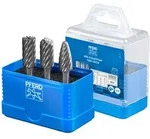 PFERD TOOLS Hartmetall Hochleistungsfr&auml;sstift Set 1907 INOX 3-tlg. &Oslash; 12mm...