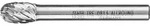 PFERD TOOLS Hartmetall Hochleistungsfr&auml;sstift ALLROUND Tropfen TRE &Oslash; 08x13 mm